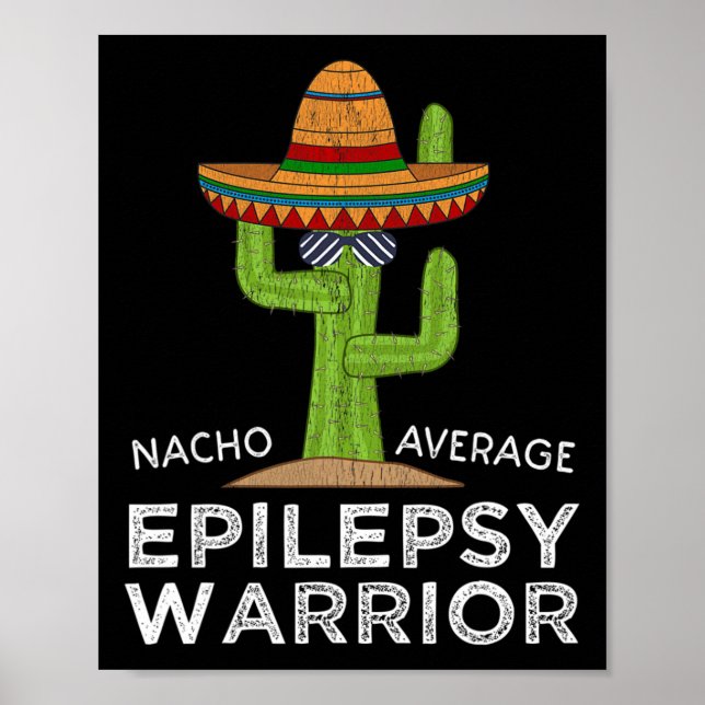Funny Awareness Epilepsy Warrior  Poster (Front)