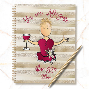 Funny Awesome for Her Female Cartoon Calendar Planner