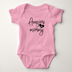 Funny awesome like Mummy  Baby Bodysuit