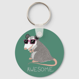 Funny Awesome Possum Key Ring