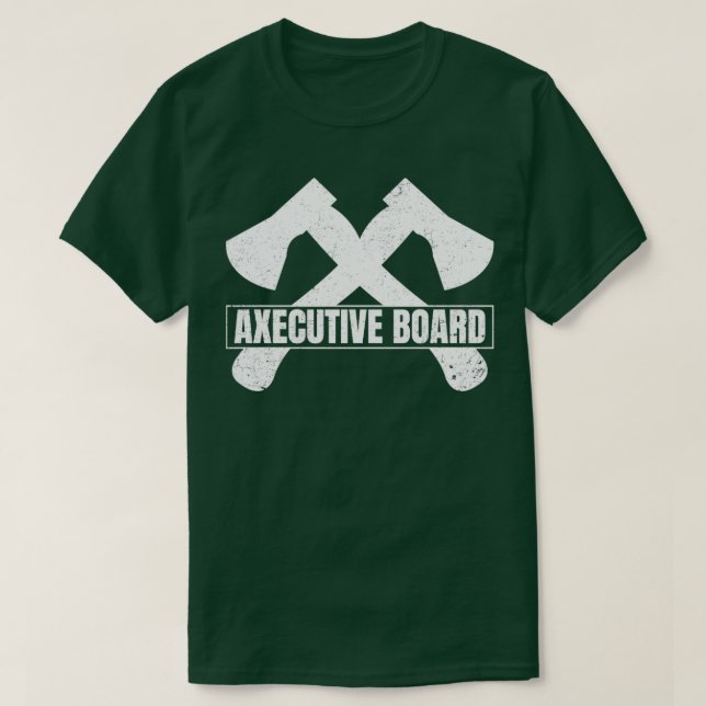 Funny Axe Throwing Lumberjack Hatchet T-Shirt (Design Front)