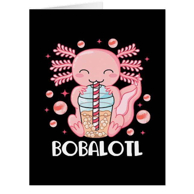 Funny Axolotl Bubble Tea (Front)