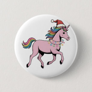 Funny Axolotl Christmas Santa Hat Xmas Outfit 6 Cm Round Badge