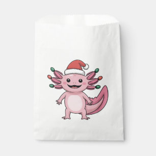 Funny Axolotl Christmas Santa Hat Xmas Outfit Favour Bags