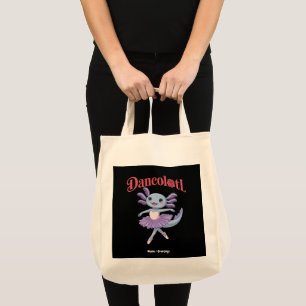 Funny Axolotl Dancolotl Girls Ballet Dance Mummy Tote Bag