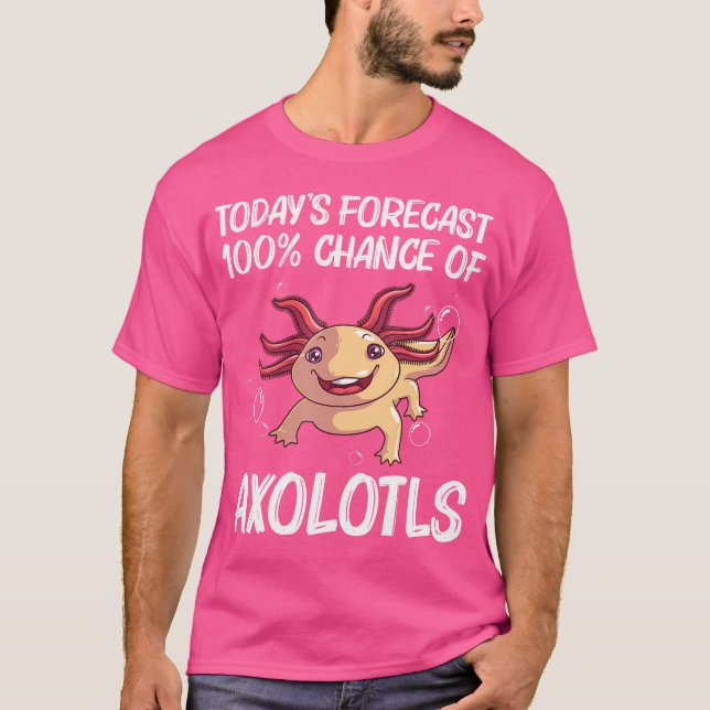 Funny Axolotl For Aquatic Salamander Lovers T-Shirt (Front)