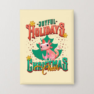 Funny Axolotl Joyful Holidays Christmas Cheers