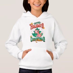 Funny Axolotl Joyful Holidays Christmas Cheers