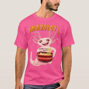 Funny Axolotls Salamander Cute Ramen Snaxolotl Axo T-Shirt