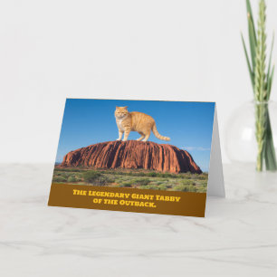 Funny Ayer's Rock Tabby Card