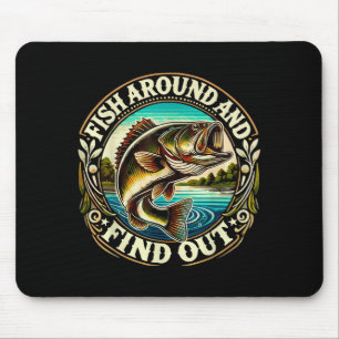 Funny B Fishing Men Dad Grandpa Fishing Lovers Ent Mouse Pad