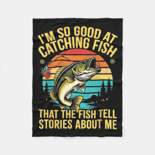 Funny B Fishing Quote Angler Snnerbait Lure Humor Fleece Blanket