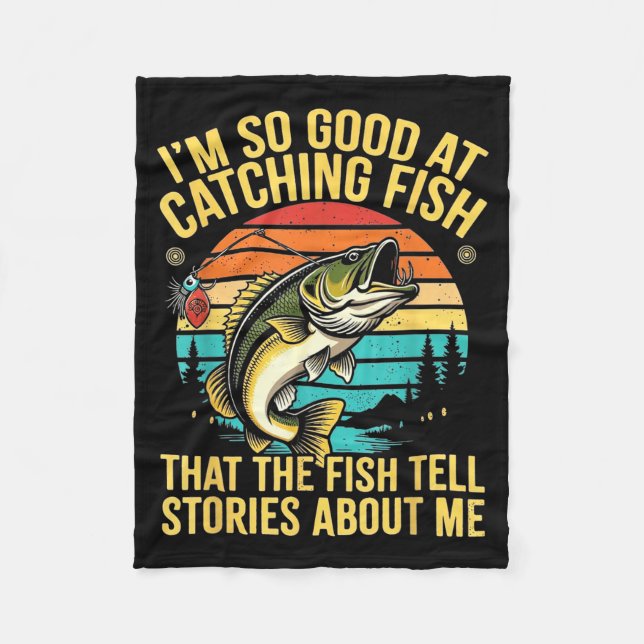 Funny B Fishing Quote Angler Snnerbait Lure Humor  Fleece Blanket (Front)