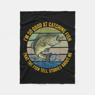 Funny B Fishing Quote Angler Snnerbait Lure Humor  Fleece Blanket