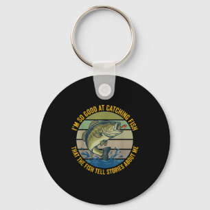 Funny B Fishing Quote Angler Snnerbait Lure Humor  Key Ring