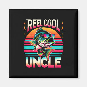 Funny B Fishing Uncle Reel Cool Uncle Father’s Day Magnet