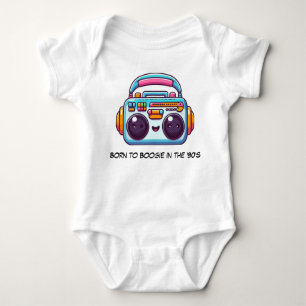 Funny Baby Born to Boogie in the '90's Bodysuit