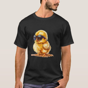 Funny Baby Chicken with Sunglasses for Hen Lovers T-Shirt