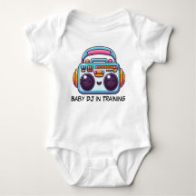 Funny Baby DJ in Training Bodysuit