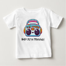 Funny Baby DJ in Training Shirt