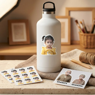 Funny Baby Face Photo Custom Grandpa Grandma Mum