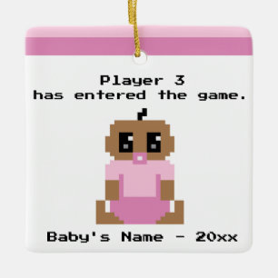 Funny Baby First Christmas Video Game Ornament