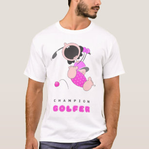 Funny Baby Golf Funny Cartoon Golfer Funny T-Shirt