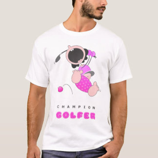 Funny Baby Golf | Funny Cartoon Golfer | Funny T-Shirt