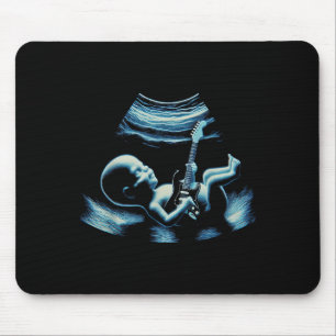 Funny Baby Guitar Player Rock Music Pregnancy Anno Mouse Pad