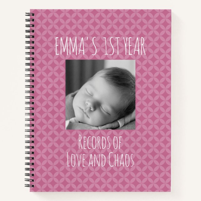 Funny Baby Journal with Shippoumon pattern  (Front)