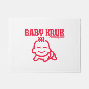 Funny Baby Kruk Philadelphia Premium  Doormat