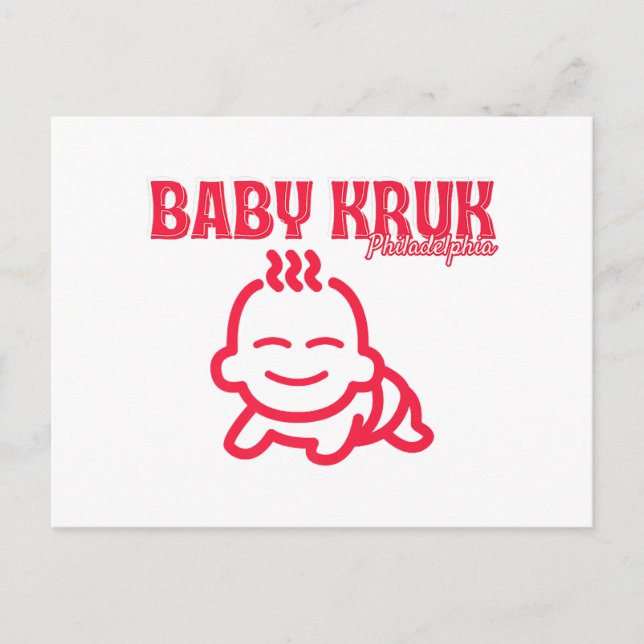 Funny Baby Kruk Philadelphia Premium  Postcard (Front)
