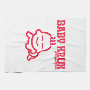 Funny Baby Kruk Philadelphia Premium Tea Towel