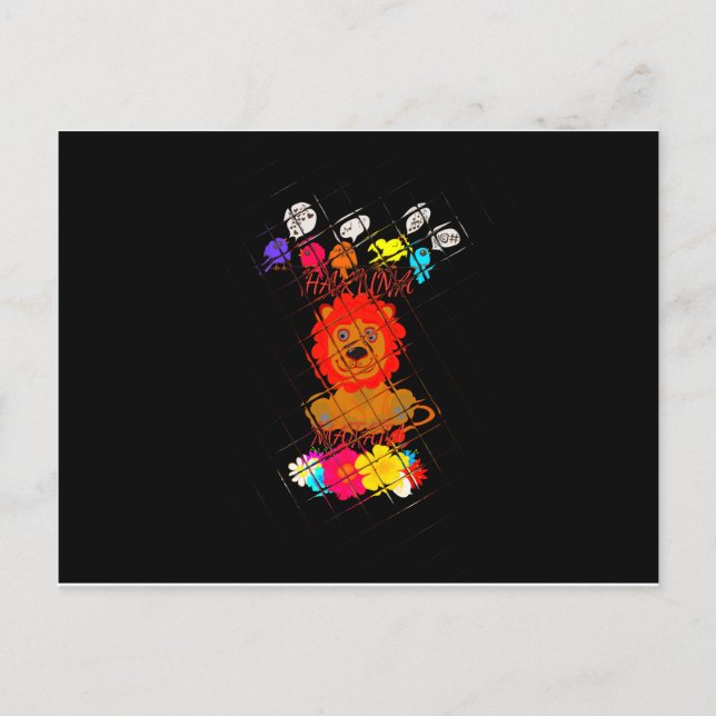 Funny Baby Lion King: Hakuna Matata Art Design Postcard (Front)