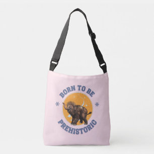 Funny Baby Mammoth Prehistoric Birthday Crossbody Bag