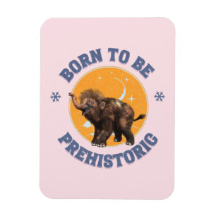Funny Baby Mammoth Prehistoric Birthday Magnet