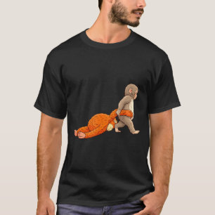 Funny baby monkey punch cute animal men women kids T-Shirt