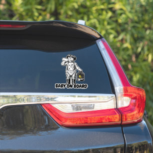 Funny Baby on Board sticker