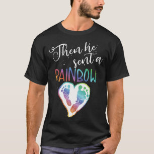 Funny Baby Pregnancy Announcement Rainbow Gift Mum T-Shirt