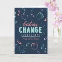 Funny Baby Shower Greeting Card