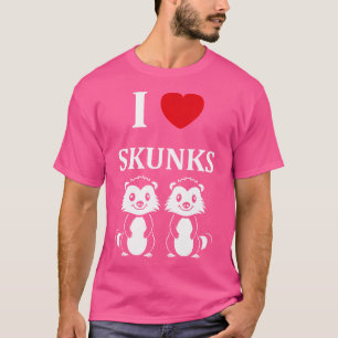 Funny Baby Skunk Simple Child Cute Little I Love S T-Shirt