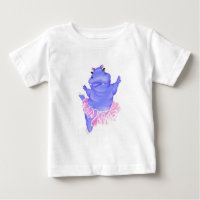 Funny Baby T-Shirt Ballerina Hippo Ballet Dancer