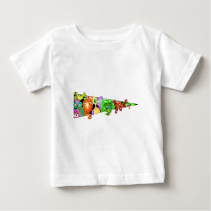 Funny Baby T-Shirt with Curious Aliens