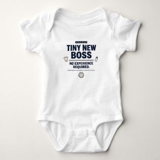 Funny Baby Tiny New Boss No Experience Required Bodysuit