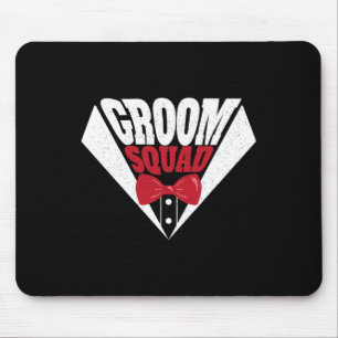 Funny Bachelor Party Groom Squad Stag Wedding Part Mouse Pad