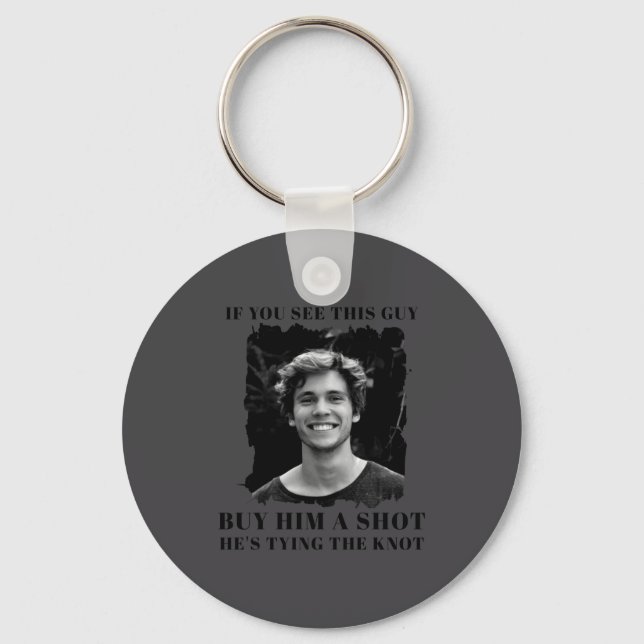 Funny Bachelor Party Mens  Key Ring (Front)