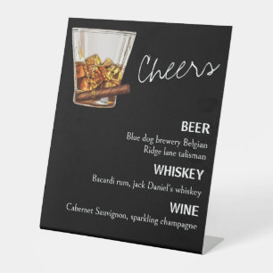Funny bachelor party pedestal sign