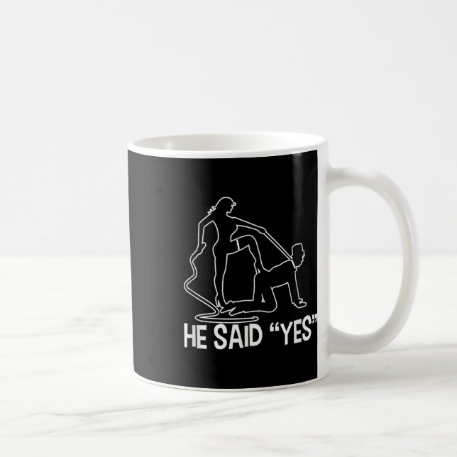 Funny Bachelor Party Saying Groom Bride Wedding Ce Coffee Mug (Right)