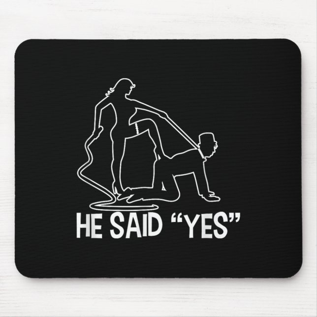Funny Bachelor Party Saying Groom Bride Wedding Ce Mouse Pad (Front)