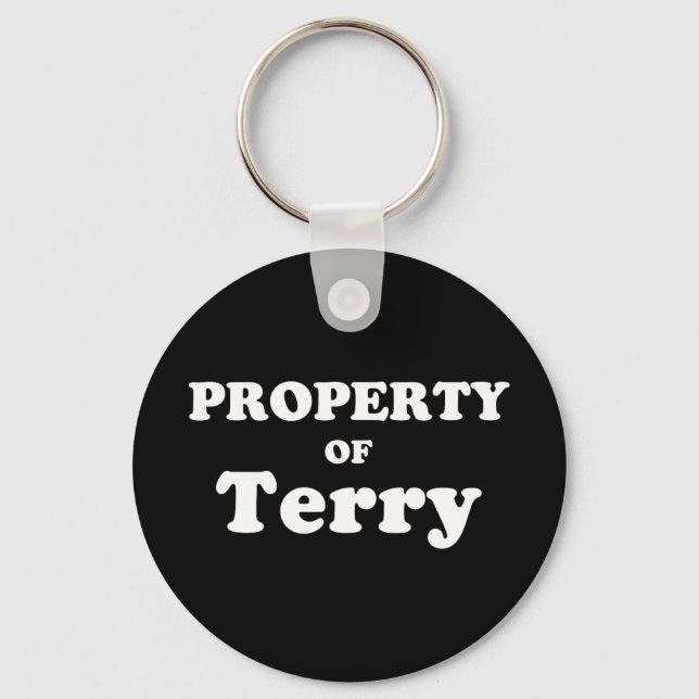 Funny Bachelorette Gifts For Bride Property Of Ter Key Ring (Front)